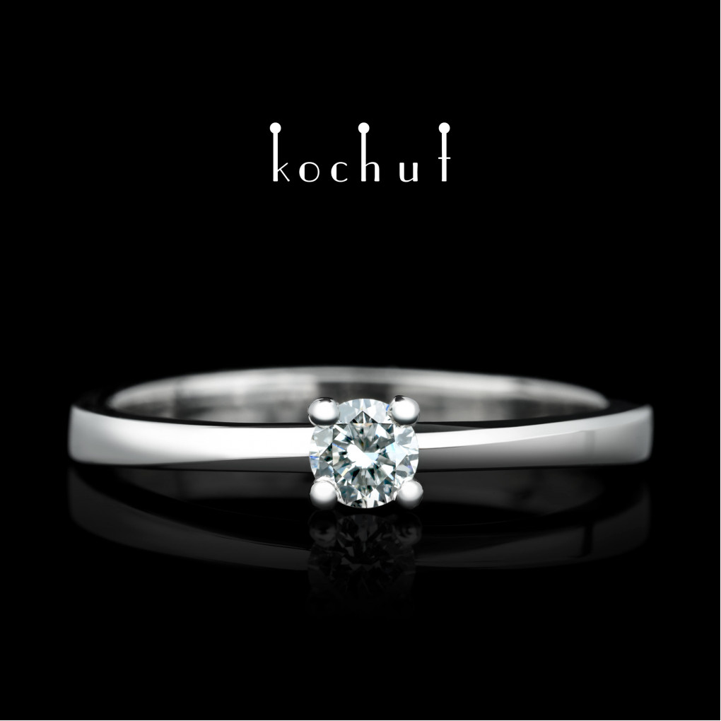 Ring «My inspiration».  Platinum, diamond