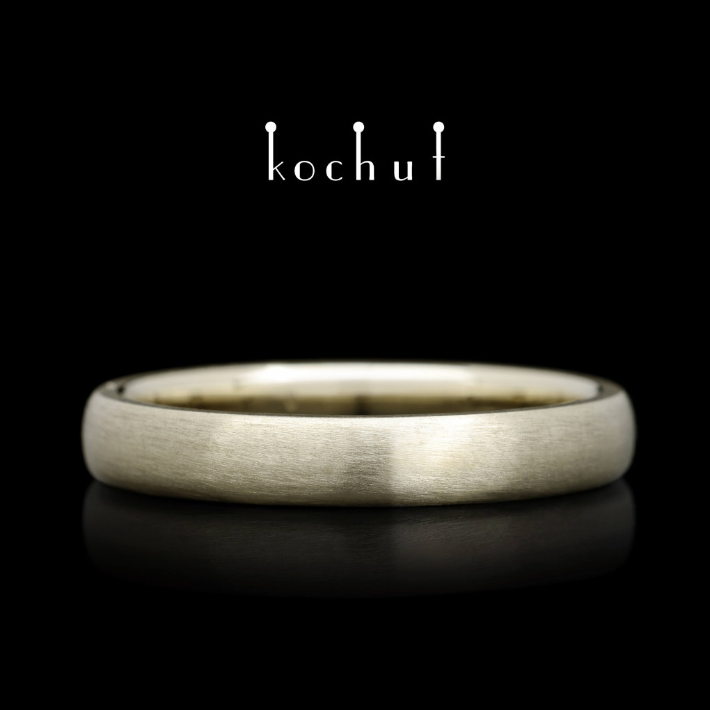 Wedding ring «Originals». White gold
