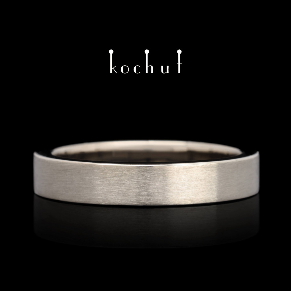 Wedding Ring «Aristocrats». Palladium gold 