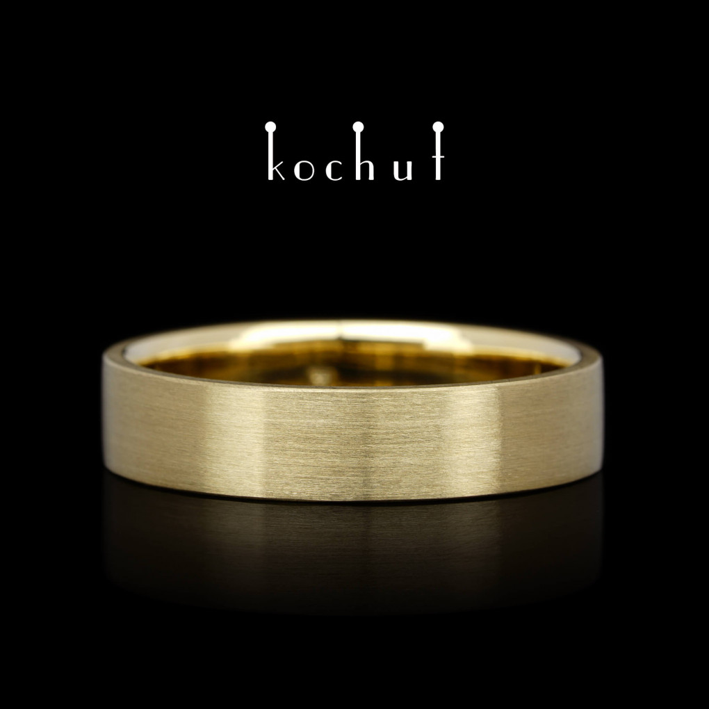 Wedding ring «Aristocrats». Yellow gold 