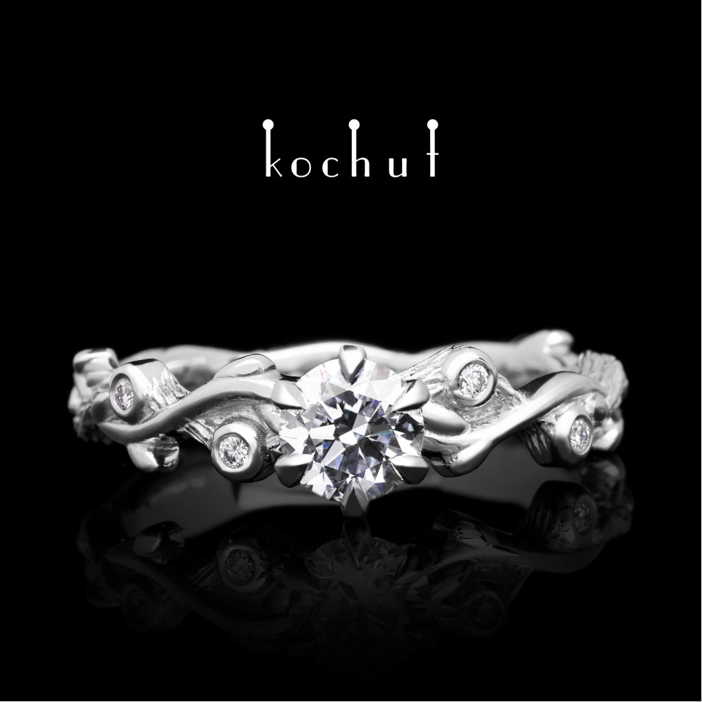 Ring «Vesnianka». Platinum, diamonds